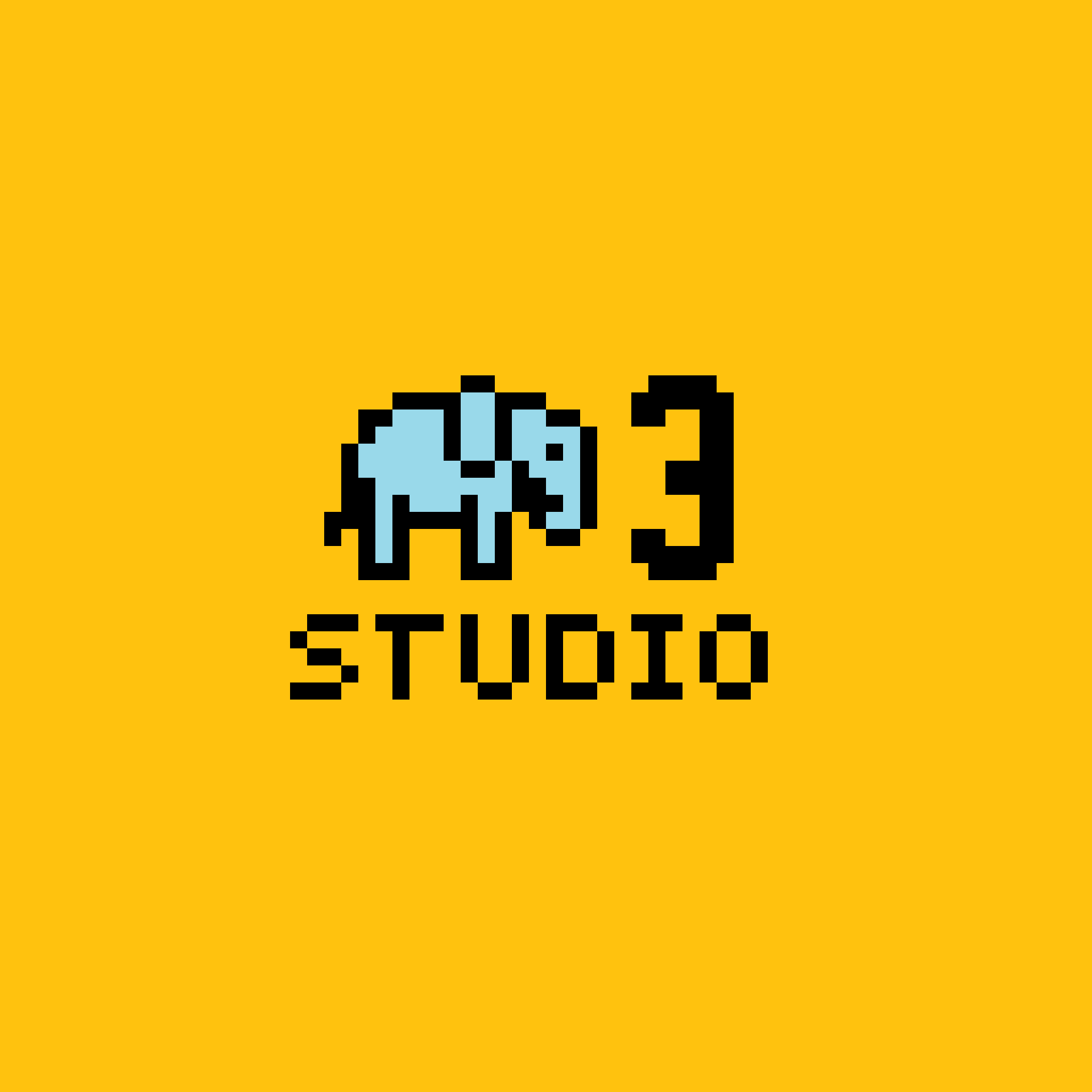slon3studio pixel elephant logo